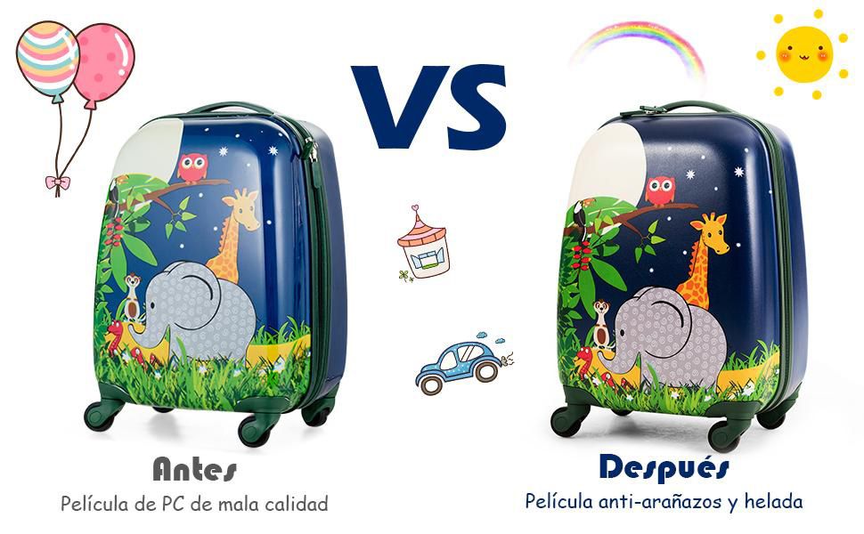maleta spinner ligera para niños y niñas