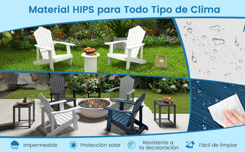 Silla jardín material HIPS