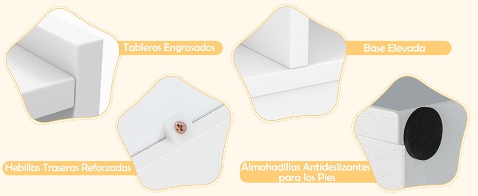 ‌‌Espacio de almacenamiento para libros y decoración‌