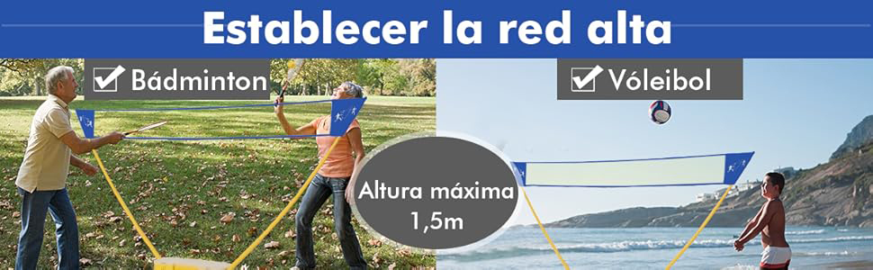 ‌Red bádminton portátil