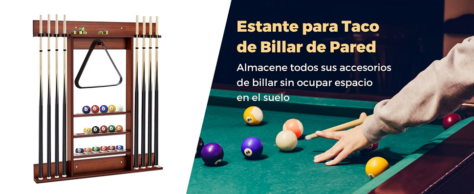 Soporte para tacos de billar