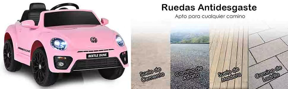 volkswagen beetle coche eléctrico para niños