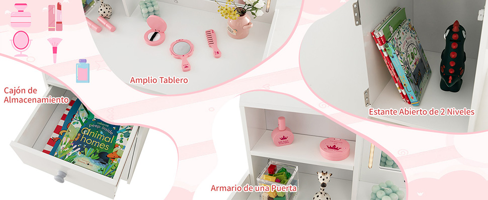 Mesa princesa con espejo