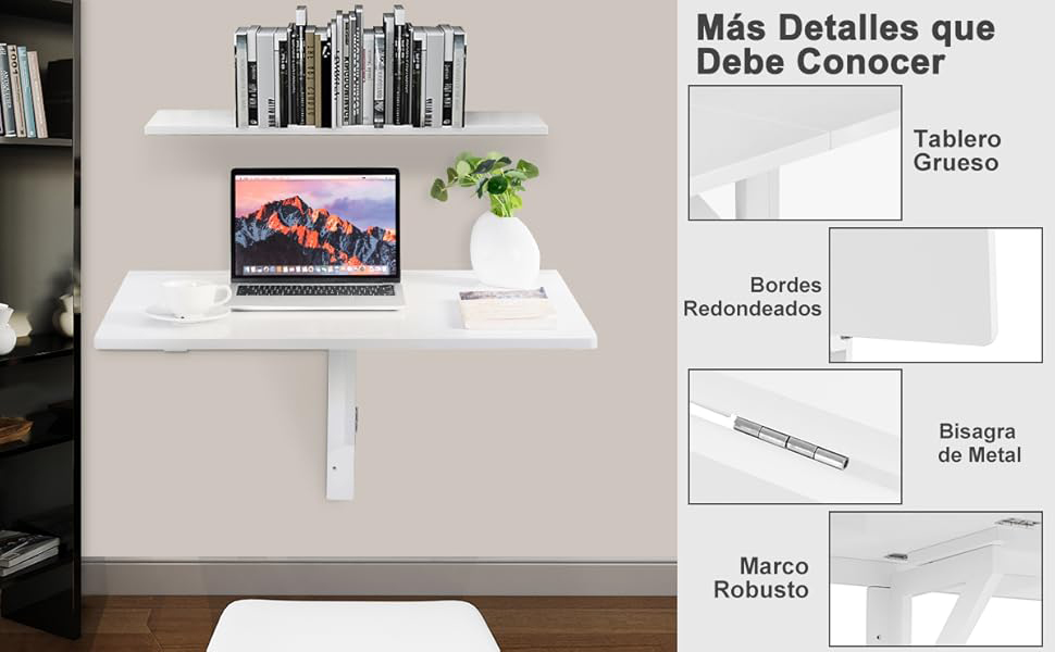 Mesa abatible para pared