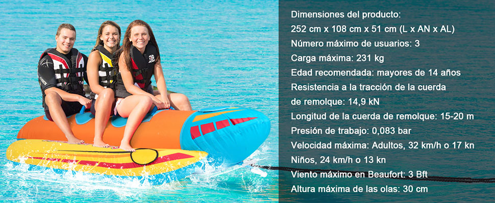 Bote banana con asientos EVA