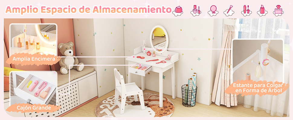 tocador de maquillaje