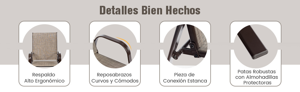 Silla de exterior transpirable