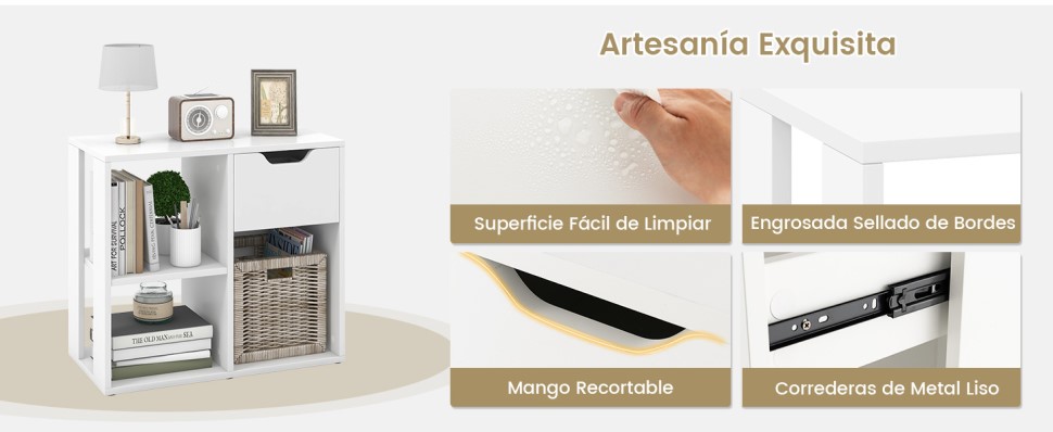 estantería con cajón