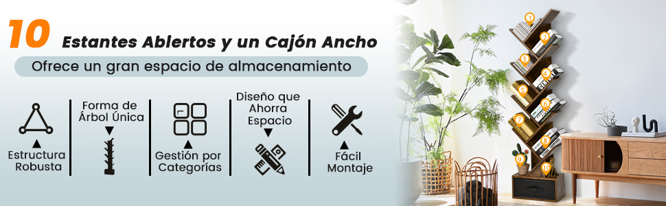 estantería organizadora
