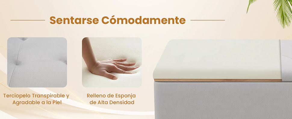 Taburete con patas de madera
