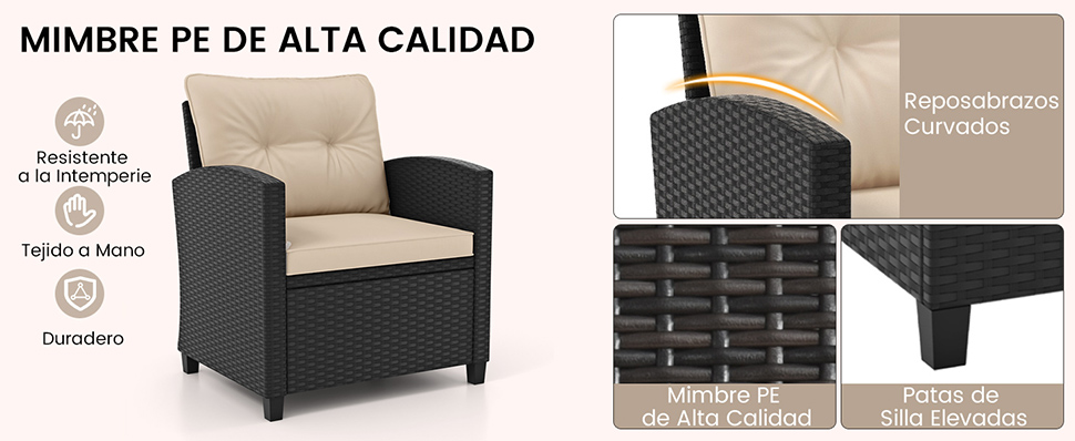 muebles de patio de rat&aacute;n