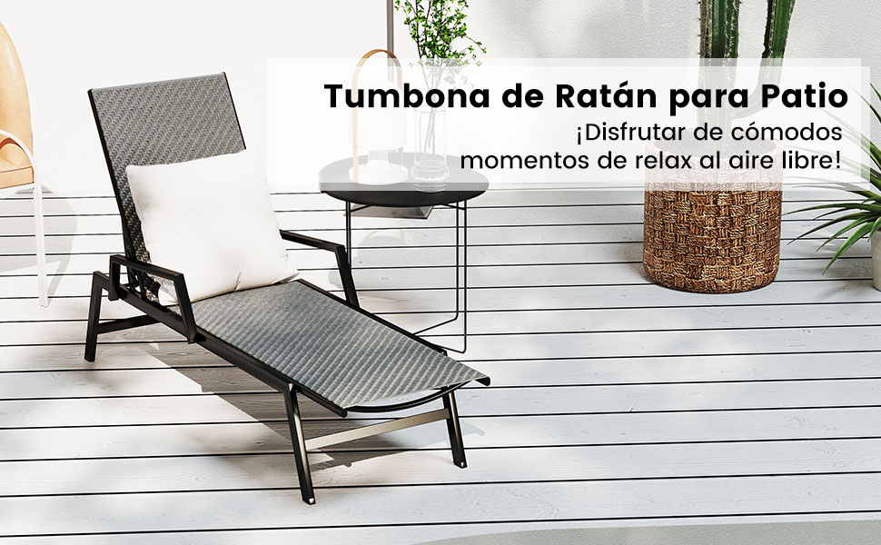 Tumbona de ratán