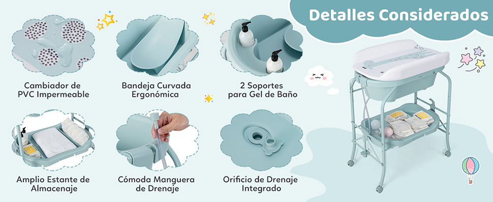 cambiador de bebés