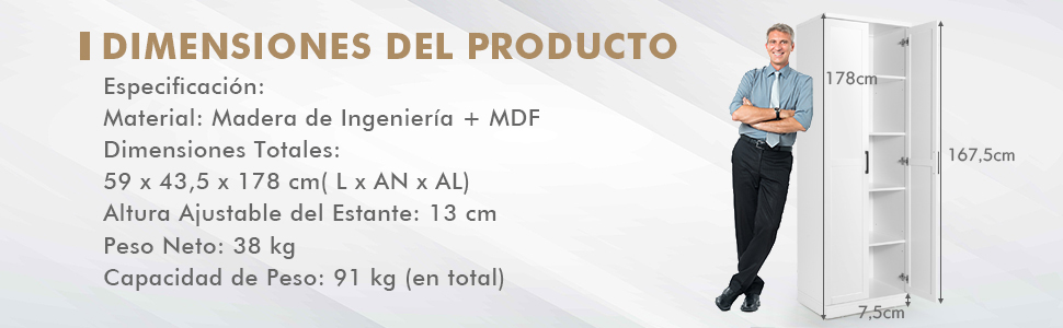 Armario para espacios pequeños