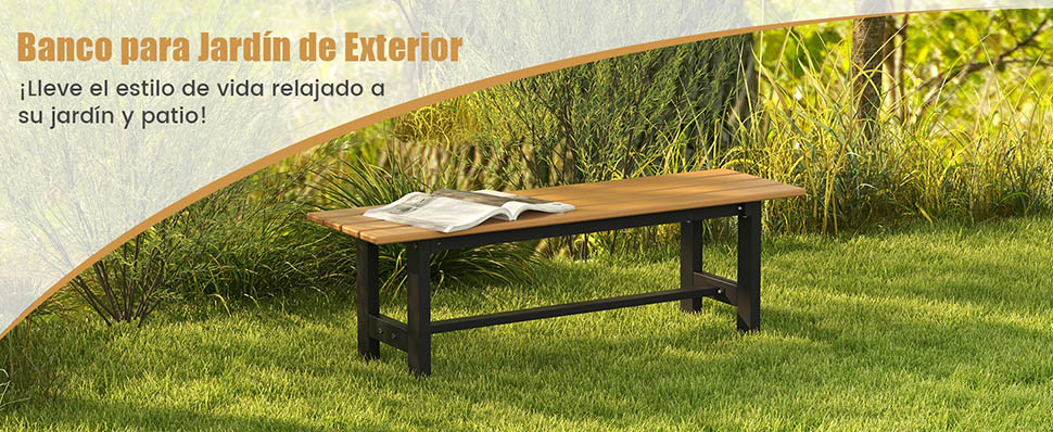 Banco exterior resistente