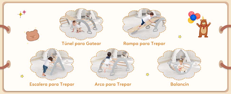 juguetes de escalada Montessori para interiores