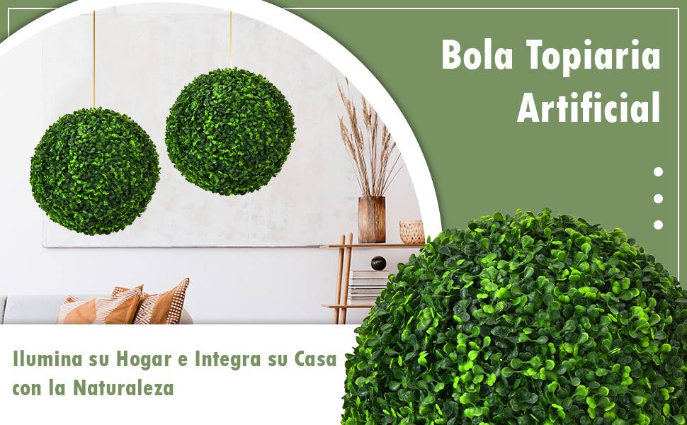 Bola topiaria artificial