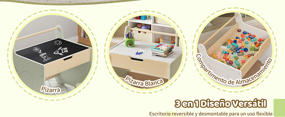 juego de mesa y silla para niños pequeños