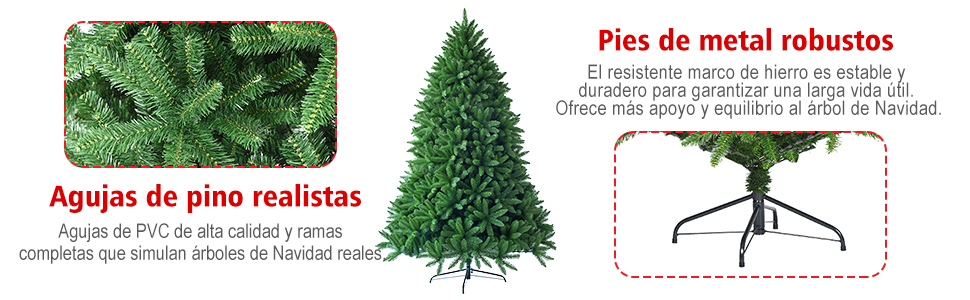 Árbol de Navidad 180 cm