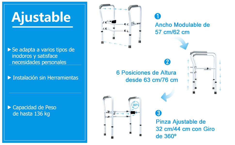 Asistente para levantarse del inodoro