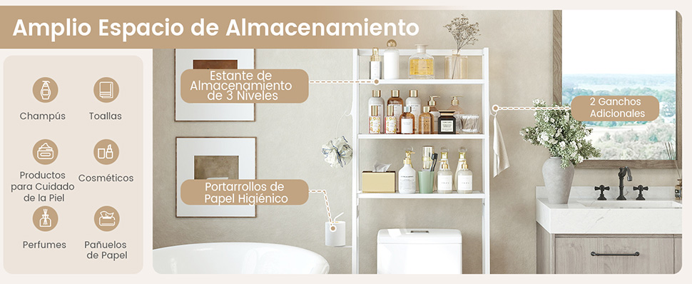 Organizador de baño móvil