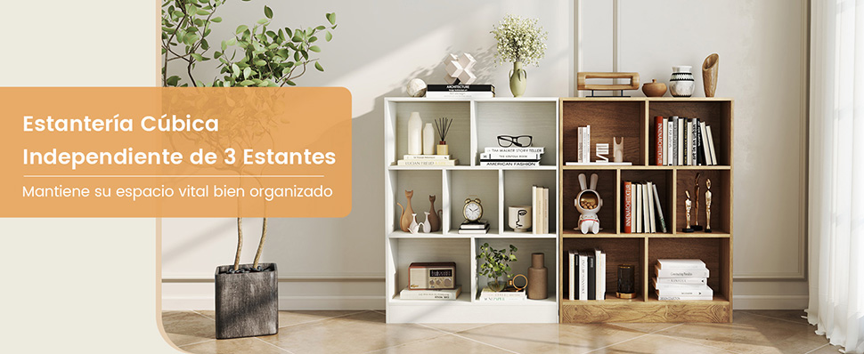 Librería de 3 niveles