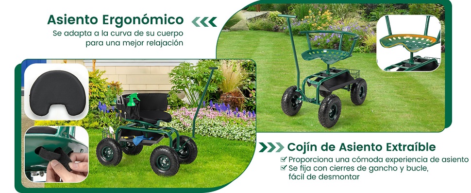 scooter de jardín para plantar