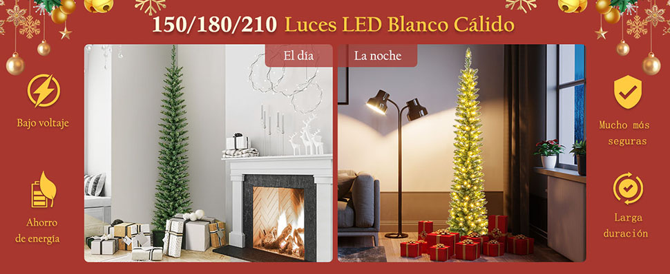 Árbol de Navidad para espacios pequeños