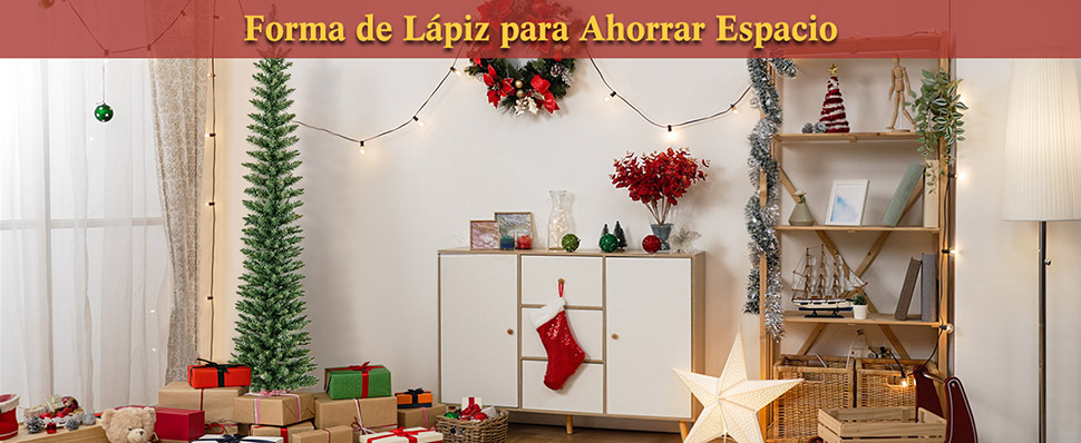 Árbol de Navidad para espacios reducidos