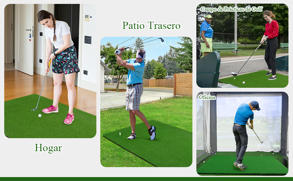 alfombrilla para jugar al golf