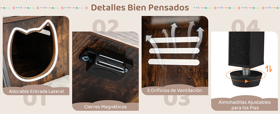 gabinete alto para gatos de interior
