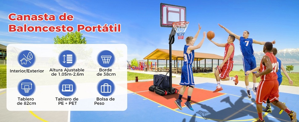 sistema de soporte de baloncesto