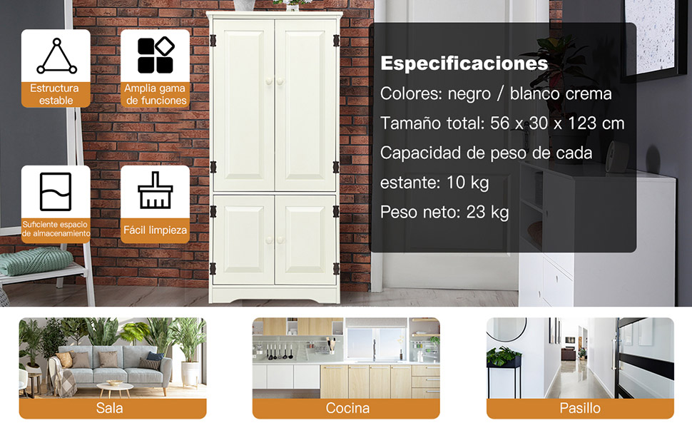 4 espacios almacenamiento