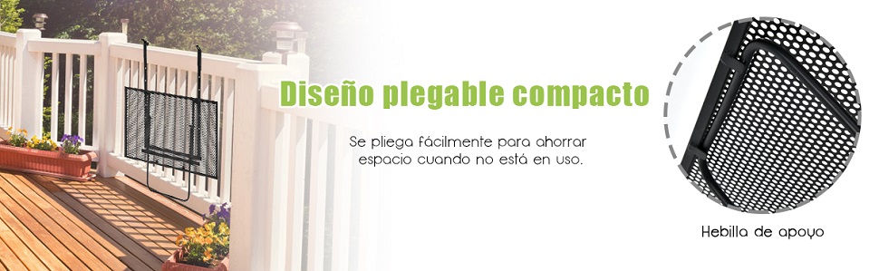 Mesa para colgar en balcón