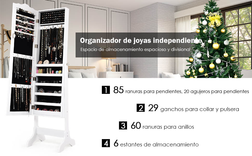 Espejo cuerpo entero organizador