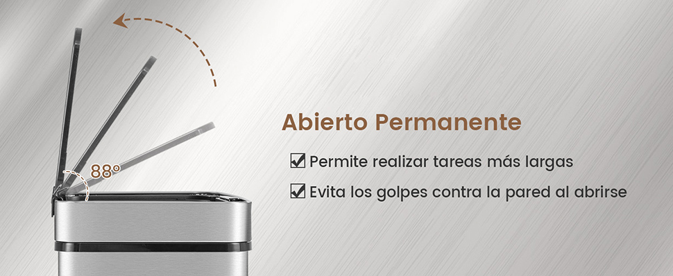 Cubo basura acero inoxidable