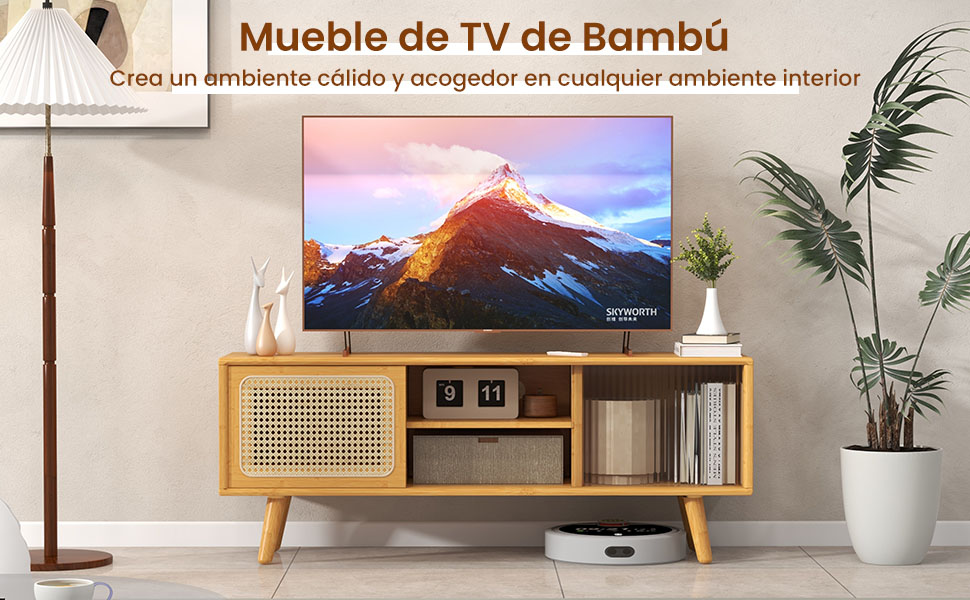 Soporte de TV de Bambú