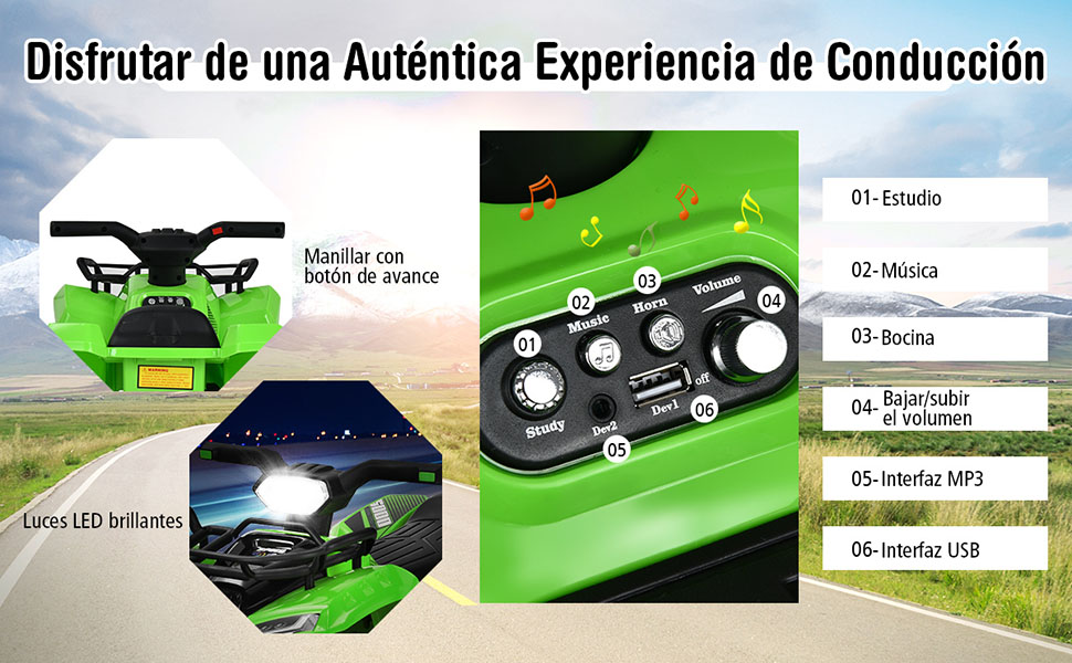 Quad eléctrico infantil 
