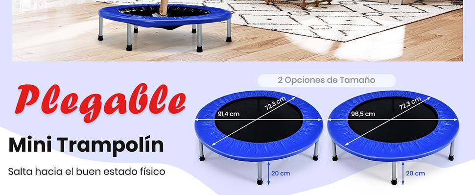 mini cama elástica plegable