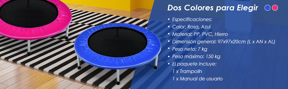 mini cama elástica plegable