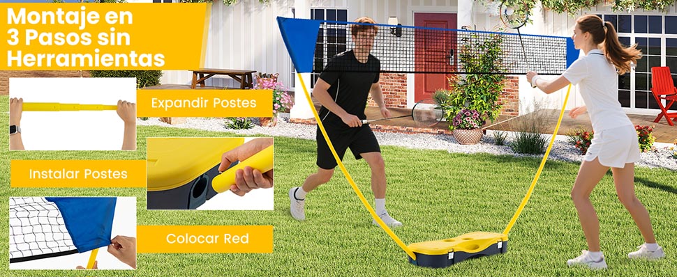 soporte de bádminton ajustable