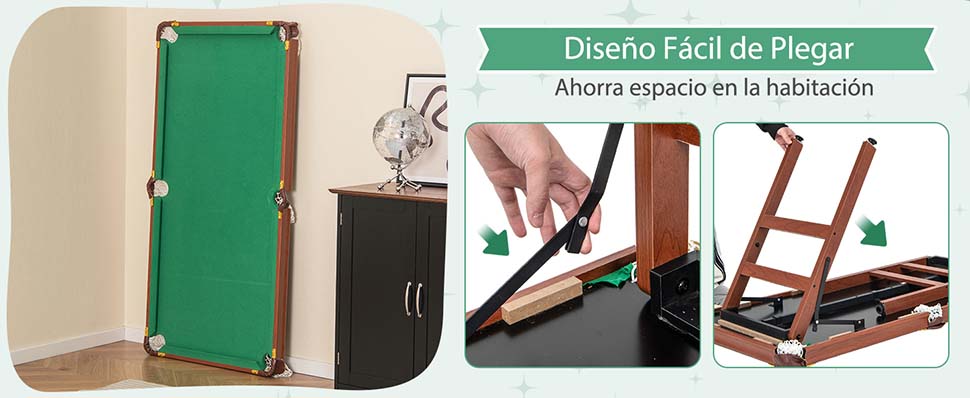 mesa de billar de baja fricción
