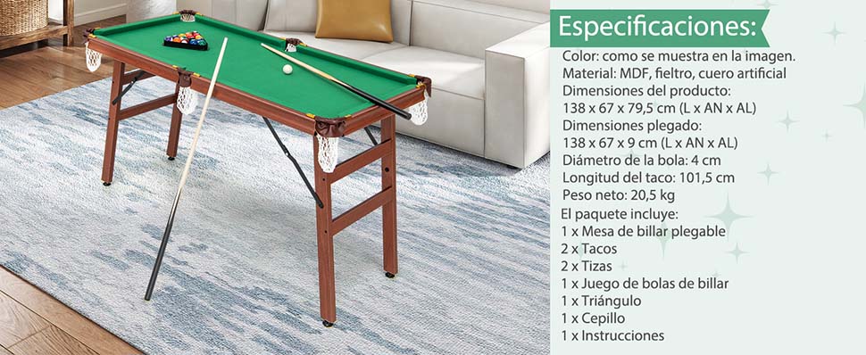 mesa de juego compacta