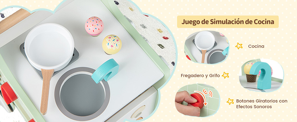 Cocina infantil madera
