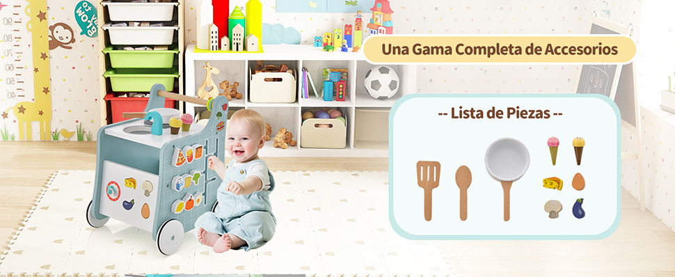 Andador y cocina infantil