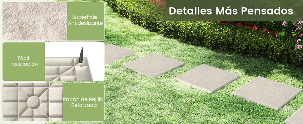 Peldaño Decorativo para Césped Beige