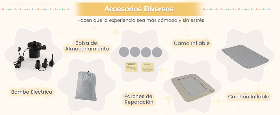 cama inflable para niños