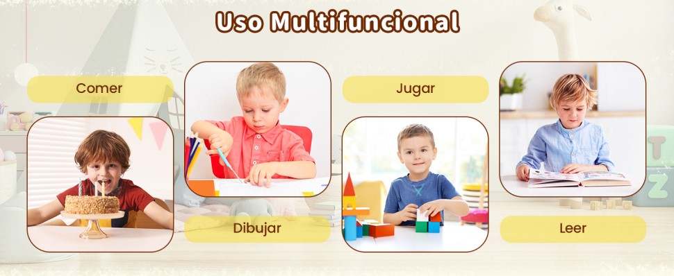 Escritorio infantil multifunción