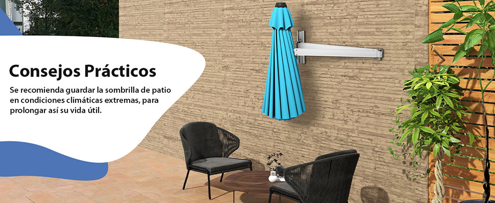 Toldo de aluminio y poliéster