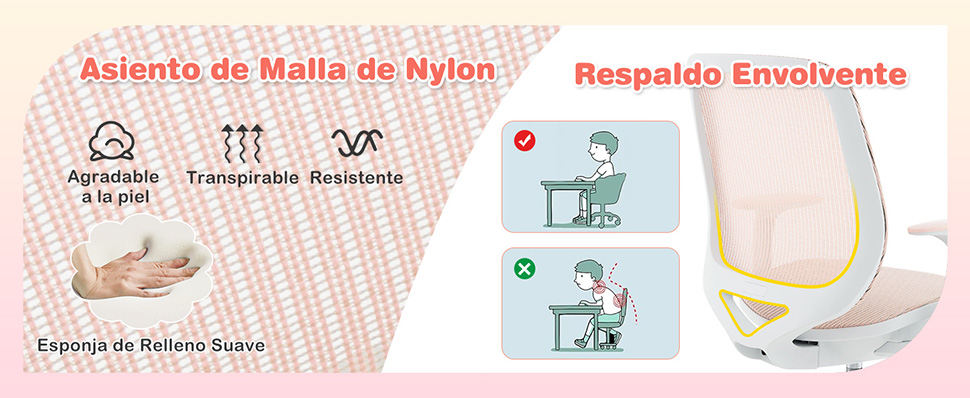 Silla giratoria para escritorio niños